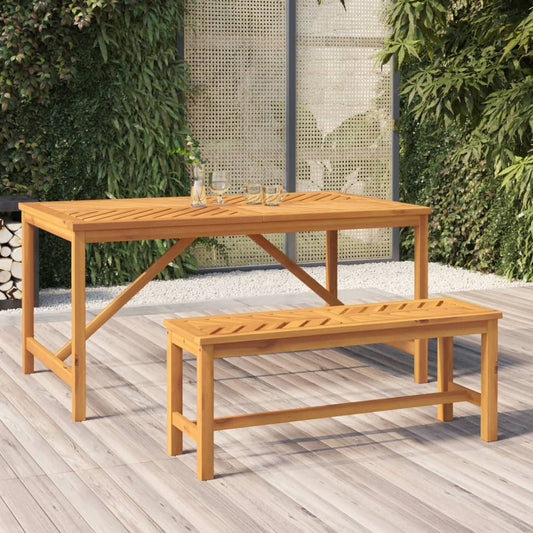 Panca da Giardino 110 cm in Legno Massello di Acacia | homemem39