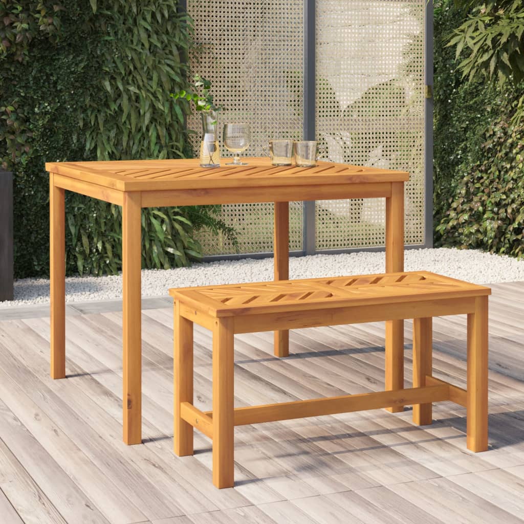 Tavolo da Pranzo da Giardino 90x90x74 cm Legno Massello Acacia - homemem39