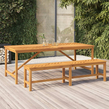 Tavolo da Pranzo da Giardino 200x90x74 cm Legno Massello Acacia | homemem39