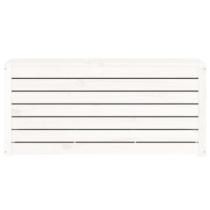 Contenitore Giardino Bianco 101x50,5x46,5cm Legno Massello Pino - homemem39