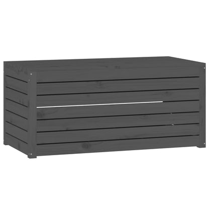 Contenitore Giardino Grigio 101x50,5x46,5cm Legno Massello Pino - homemem39