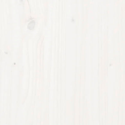 Tavolo da Giardino Bianco 82,5x82,5x76cm Legno Massello di Pino