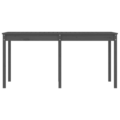 Tavolo da Giardino Grigio 159,5x82,5x76 cm Legno Massello Pino - homemem39