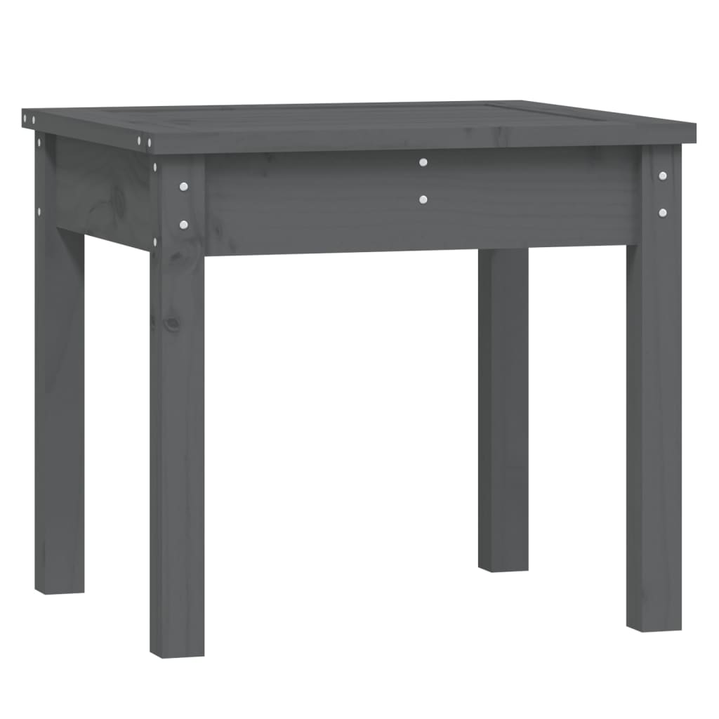 Panca da Giardino Grigia 50x44x45 cm Legno Massello di Pino - homemem39