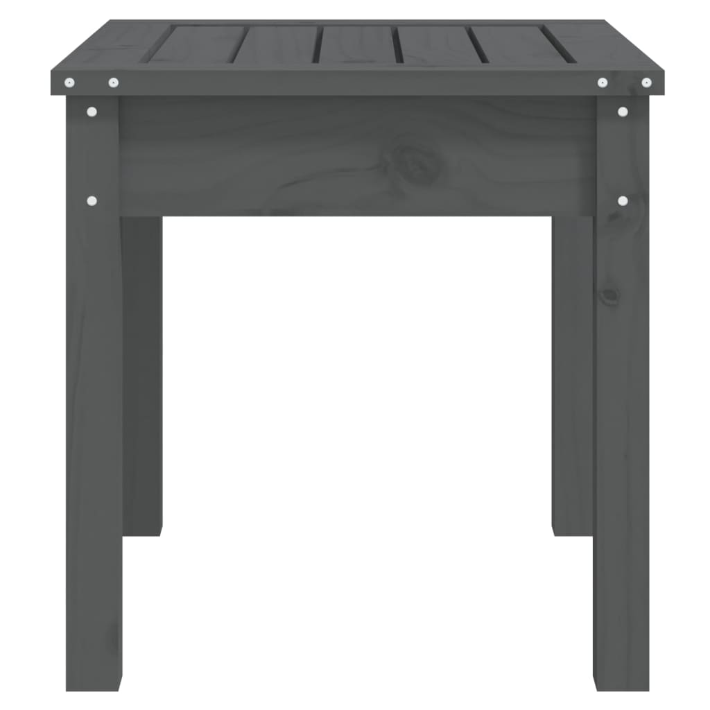 Panca da Giardino Grigia 50x44x45 cm Legno Massello di Pino - homemem39