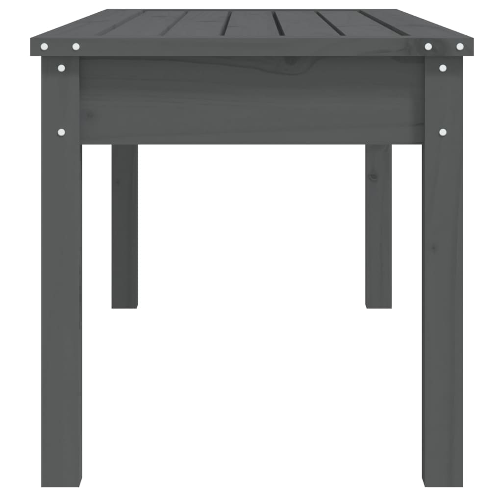 Panca da Giardino Grigia 109x44x45 cm Legno Massello di Pino - homemem39