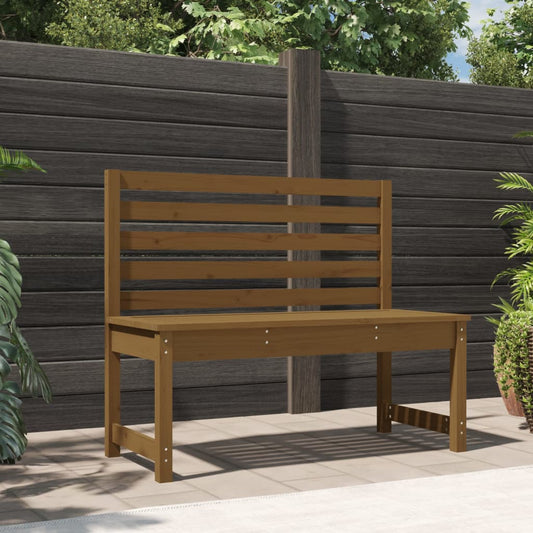 Panca da Giardino Ambra 109 cm in Legno Massello di Pino - homemem39