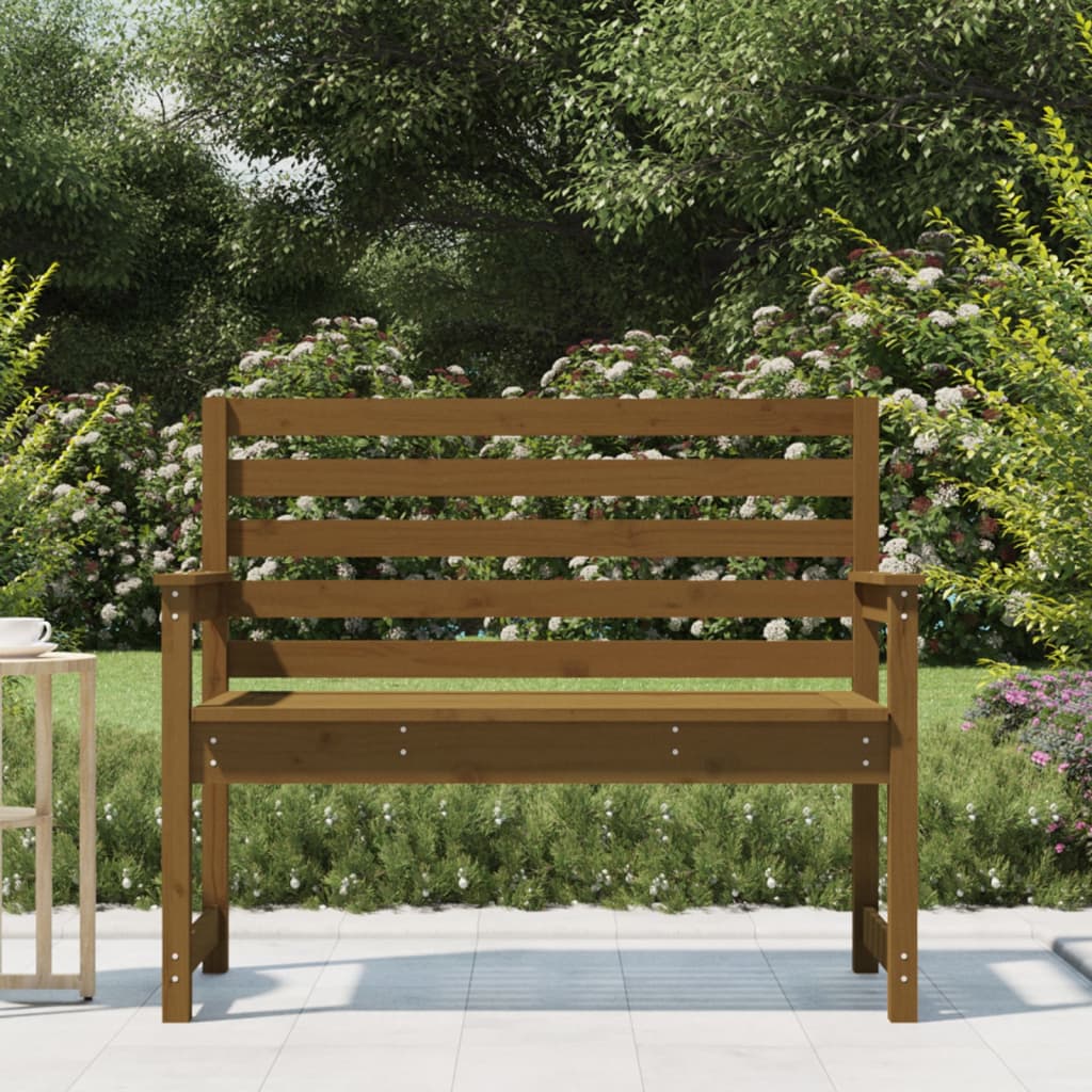 Panca da Giardino Ambra 109x48x91,5 cm Legno Massello di Pino - homemem39