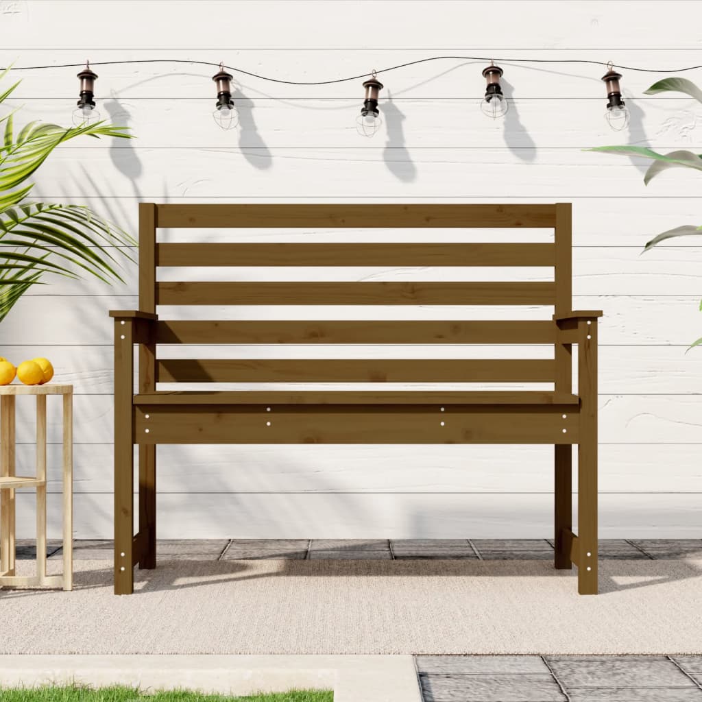 Panca da Giardino Ambra 109x48x91,5 cm Legno Massello di Pino - homemem39