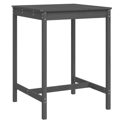 Tavolo da Giardino Grigio 82,5x82,5x110 cm Legno Massello Pino - homemem39