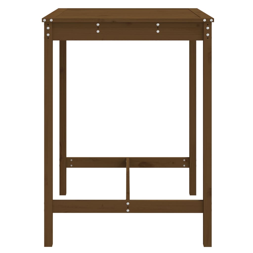 Tavolo da Giardino Ambra 82,5x82,5x110cm Legno Massello di Pino - homemem39