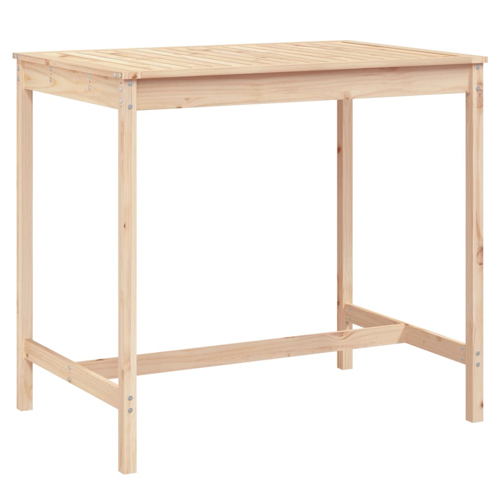 Tavolo da Giardino 121x82,5x110 cm in Legno Massello di Pino - homemem39