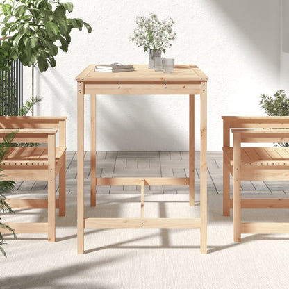 Tavolo da Giardino 121x82,5x110 cm in Legno Massello di Pino - homemem39