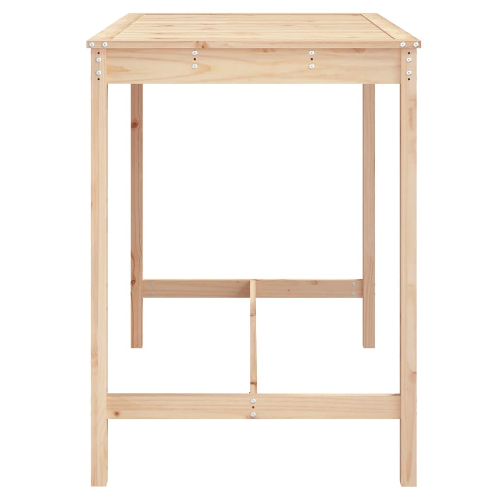 Tavolo da Giardino 121x82,5x110 cm in Legno Massello di Pino - homemem39