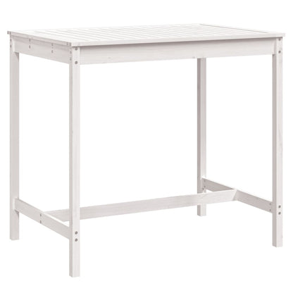 Tavolo da Giardino Bianco 121x82,5x110cm Legno Massello di Pino - homemem39