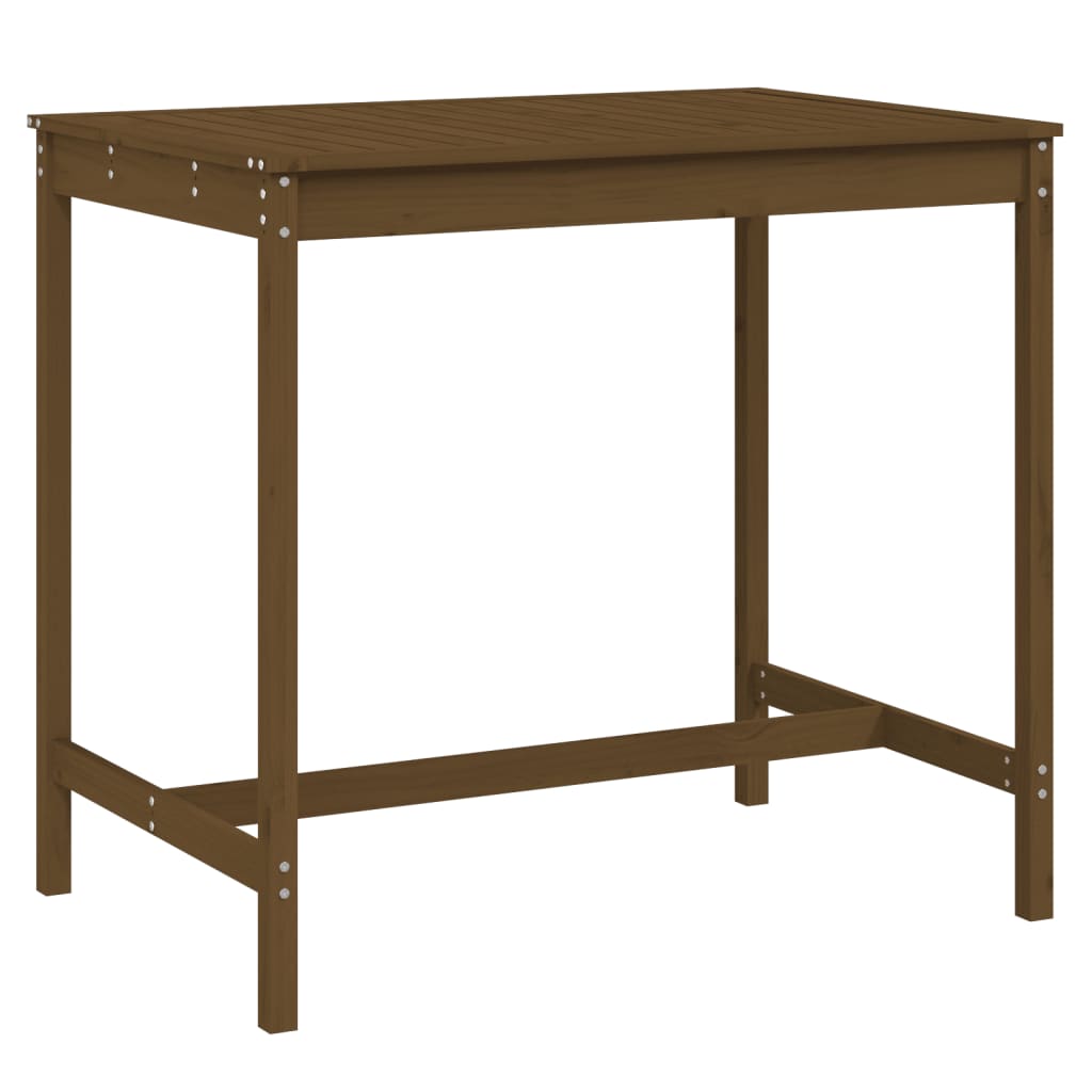 Tavolo da Giardino Ambra 121x82,5x110 cm Legno Massello di Pino - homemem39