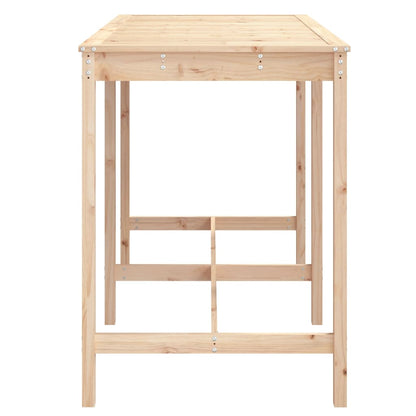 Tavolo da Giardino 159,5x82,5x110 cm in Legno Massello di Pino - homemem39