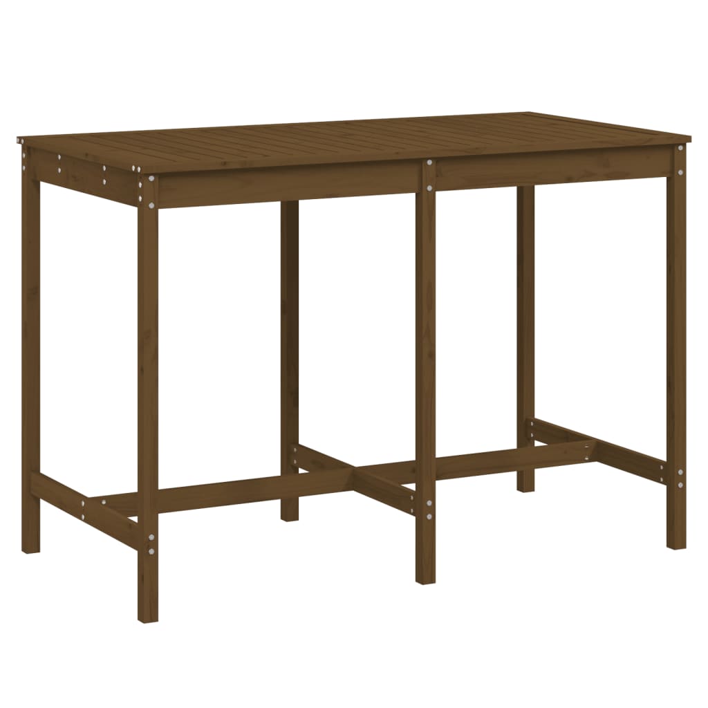 Tavolo da Giardino Ambra 159,5x82,5x110cm Legno Massello Pino - homemem39