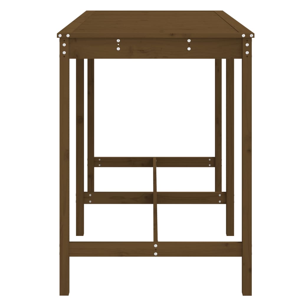 Tavolo da Giardino Ambra 159,5x82,5x110cm Legno Massello Pino - homemem39