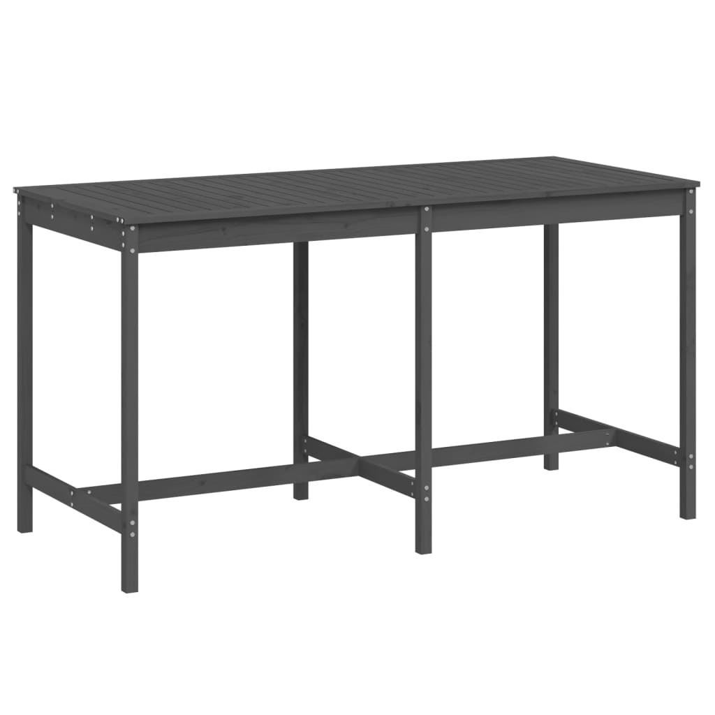 Tavolo da Giardino Grigio 203,5x90x110cm Legno Massello di Pino - homemem39