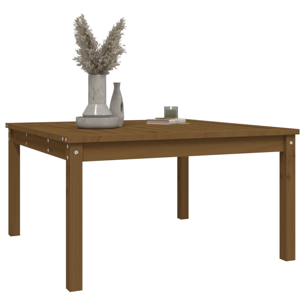 Tavolo da Giardino Ambra 82,5x82,5x45 cm Legno Massello di Pino
