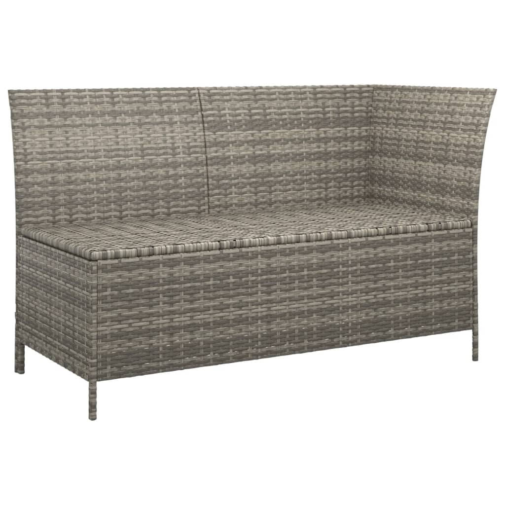 Set Divani da Giardino 4 pz con Cuscini in Polyrattan