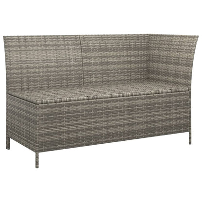 Set Divani da Giardino 4 pz con Cuscini in Polyrattan