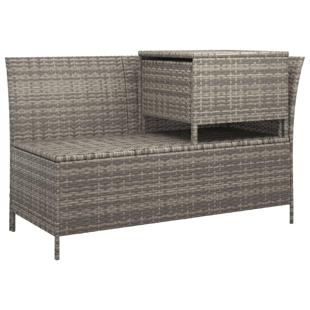 Set Divani da Giardino 4 pz con Cuscini in Polyrattan