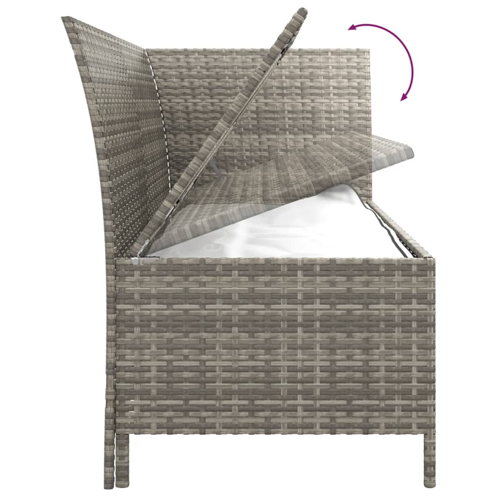Set Divani da Giardino 4 pz con Cuscini in Polyrattan