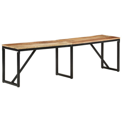 Panca 160x35x46 cm in Legno Massello di Mango | homemem39