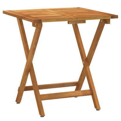 Set da Bistrò Pieghevole 3pz con Cuscini Legno Massello Acacia - homemem39