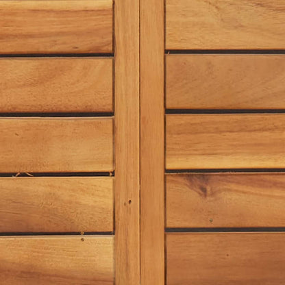 Set da Bistrò Pieghevole 3pz con Cuscini Legno Massello Acacia - homemem39