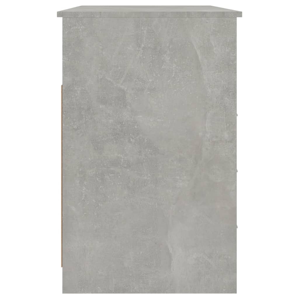 Scrivania Cassetti Grigio Cemento 102x50x76cm Legno Multistrato - homemem39