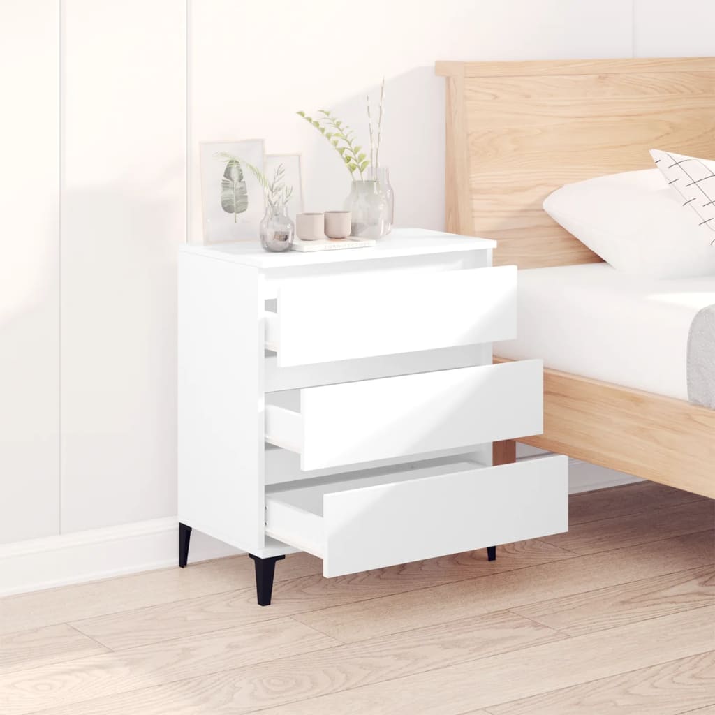Credenza Bianca 60x35x70 cm in Legno Multistrato | homemem39