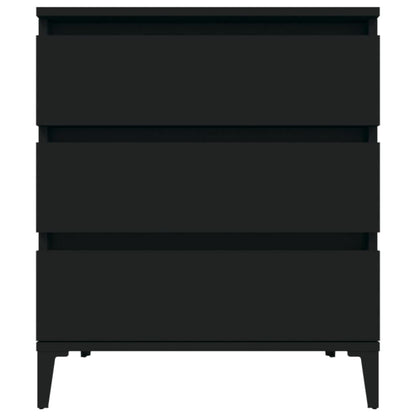 Credenza Nero 60x35x70 cm in Legno Multistrato | homemem39