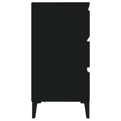 Credenza Nero 60x35x70 cm in Legno Multistrato | homemem39