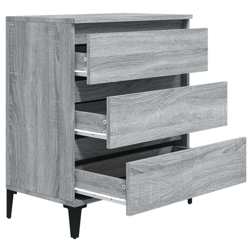 Credenza Grigio Sonoma 60x35x70 cm in Legno Multistrato - homemem39