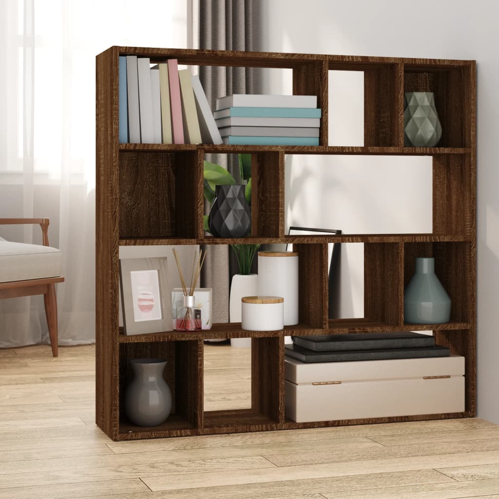 Libreria/Divisorio Rovere Marrone 105x24x102 cm | homemem39