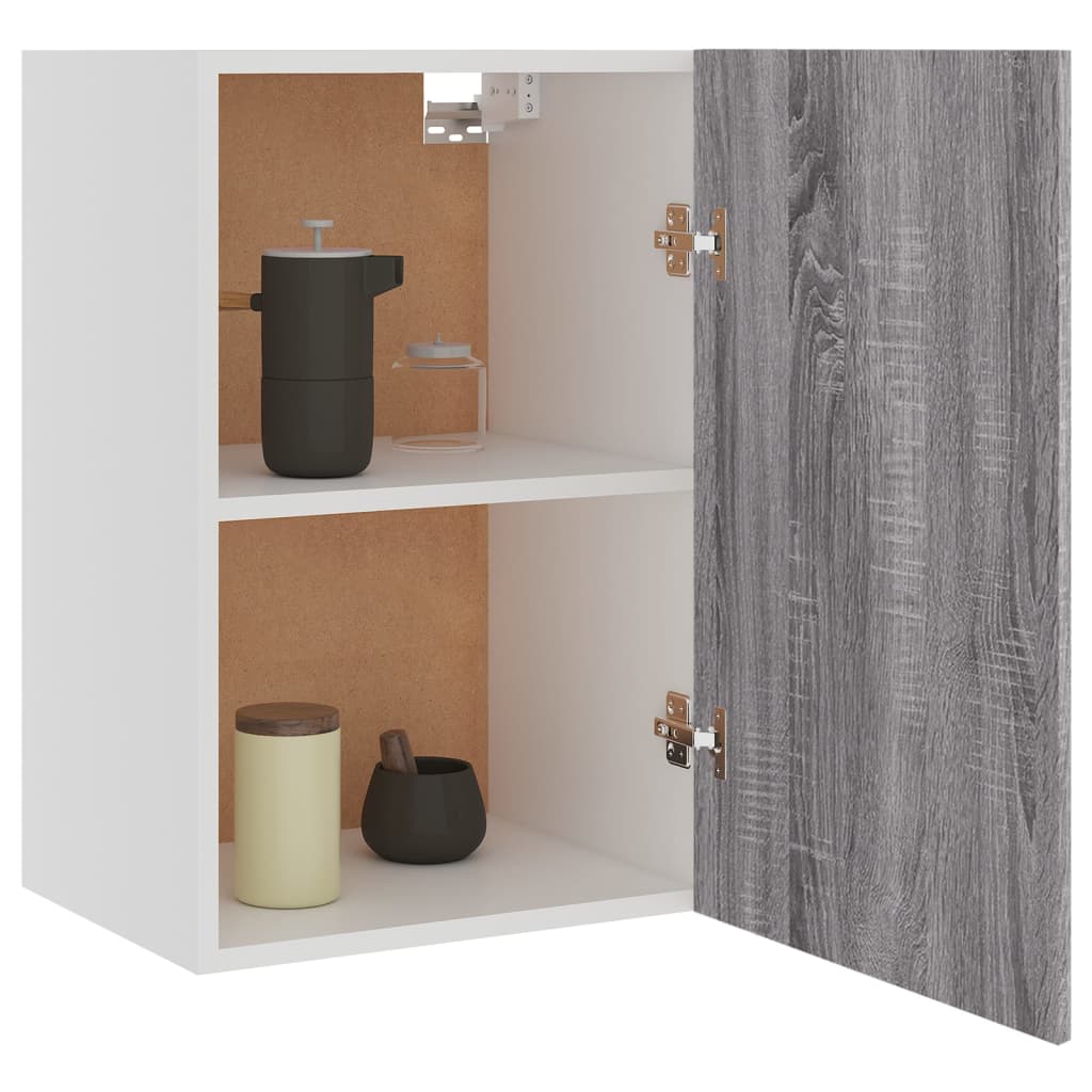 Mobile Pensile Grigio Sonoma 39,5x31x60 cm Legno Multistrato - homemem39