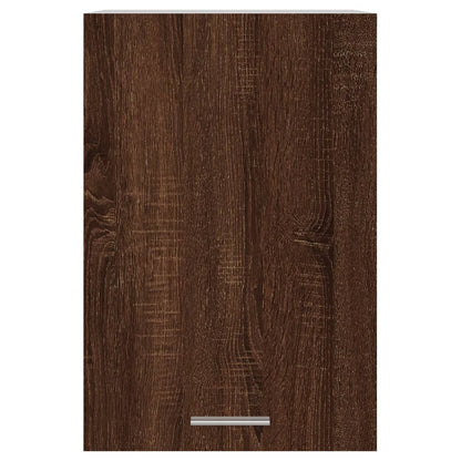 Mobile Pensile Rovere Marrone 39,5x31x60cm in Legno Multistrato - homemem39