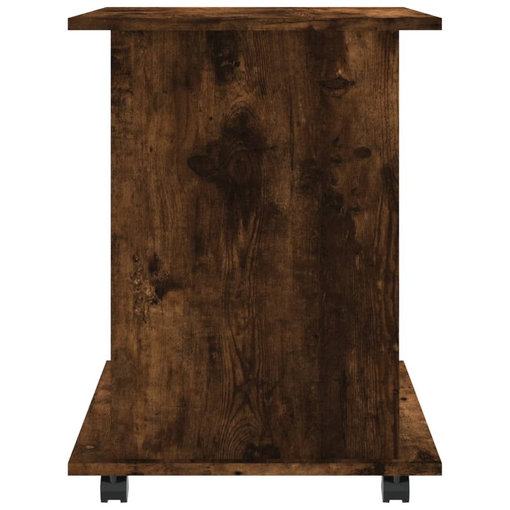 Armadietto con Ruote Rovere Fumo 60x45x60 cm Legno Multistrato | homemem39