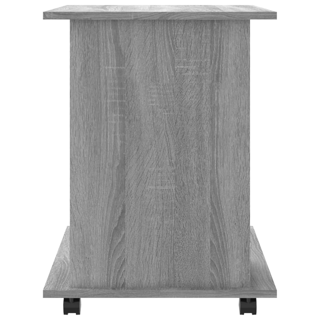 Armadietto con Ruote Grigio Sonoma 60x45x60cm Legno Multistrato | homemem39