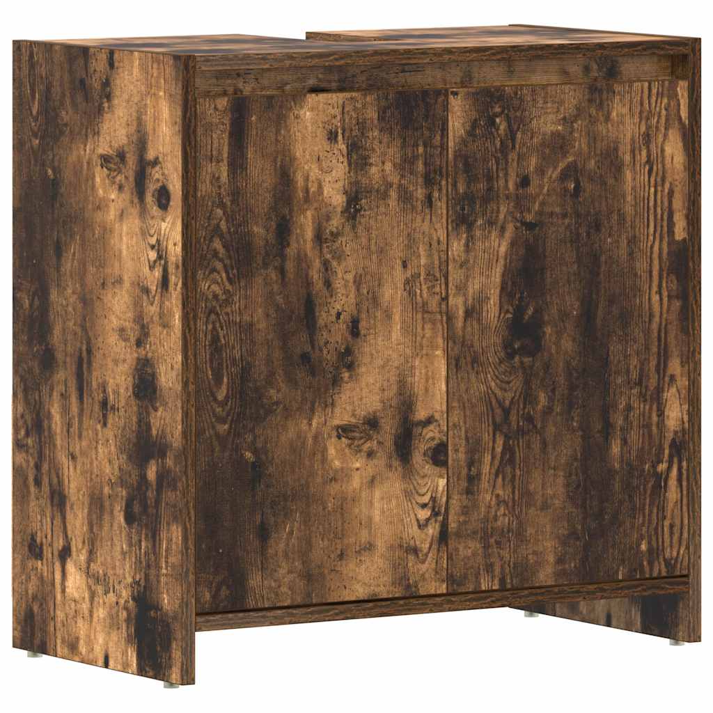 Armadietto Bagno Rovere Fumo 60x33x61 cm in Legno Multistrato | homemem39