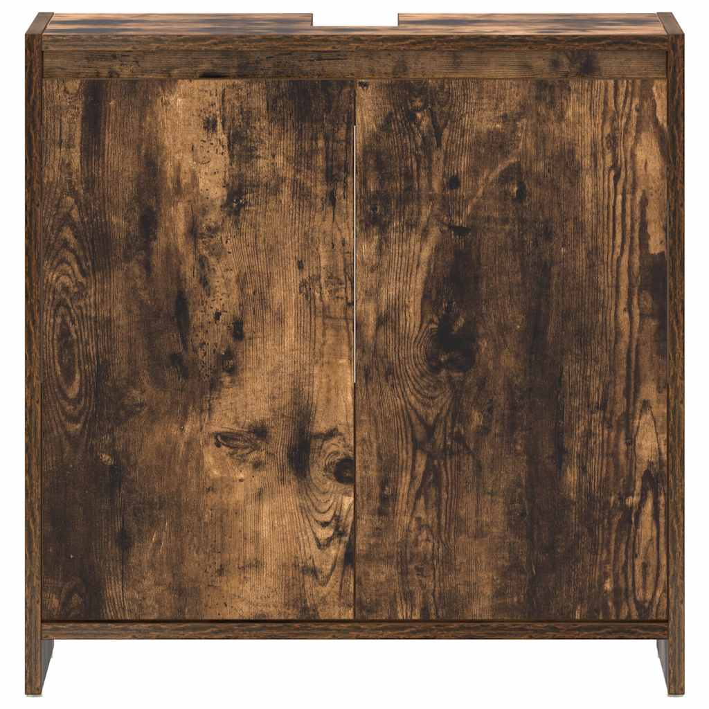 Armadietto Bagno Rovere Fumo 60x33x61 cm in Legno Multistrato | homemem39