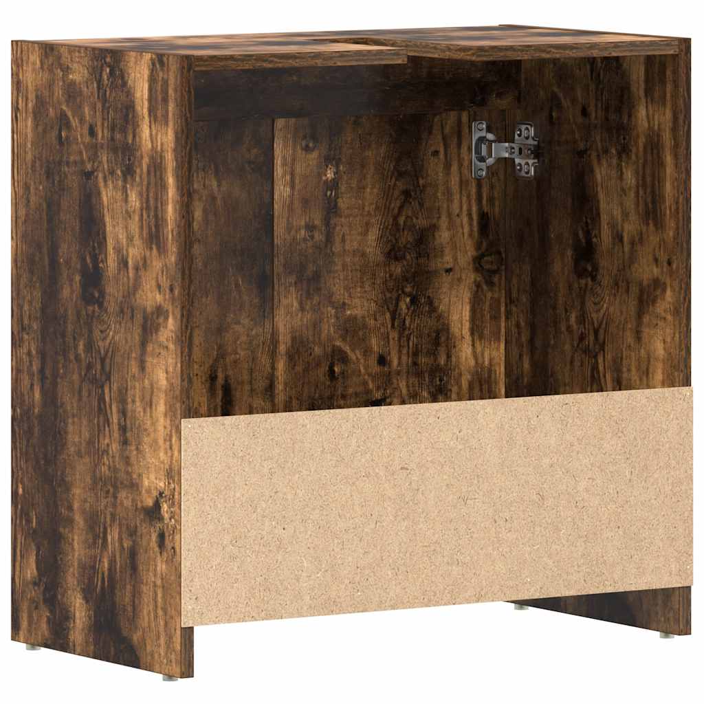 Armadietto Bagno Rovere Fumo 60x33x61 cm in Legno Multistrato | homemem39