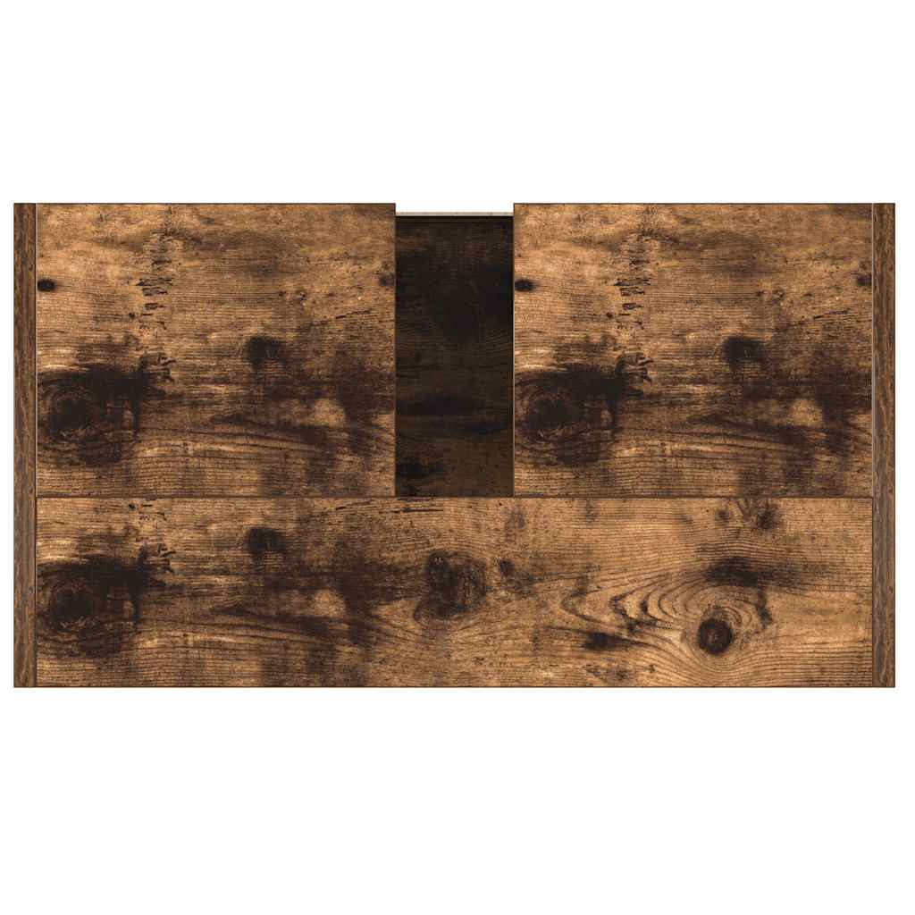 Armadietto Bagno Rovere Fumo 60x33x61 cm in Legno Multistrato | homemem39
