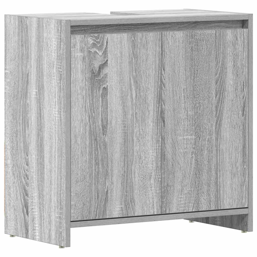 Armadietto Bagno Grigio Sonoma 60x33x61 cm in Legno Multistrato | homemem39