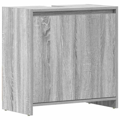 Armadietto Bagno Grigio Sonoma 60x33x61 cm in Legno Multistrato | homemem39