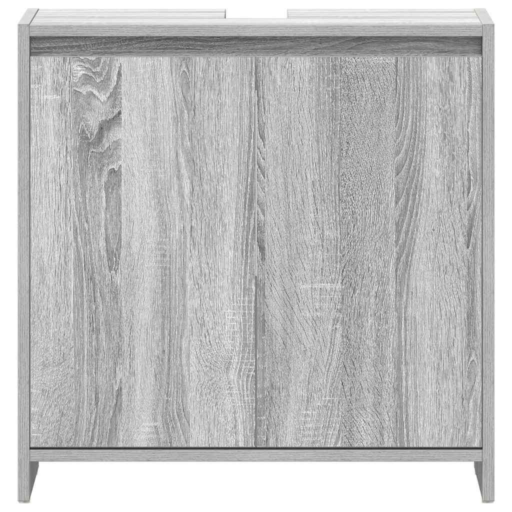 Armadietto Bagno Grigio Sonoma 60x33x61 cm in Legno Multistrato | homemem39