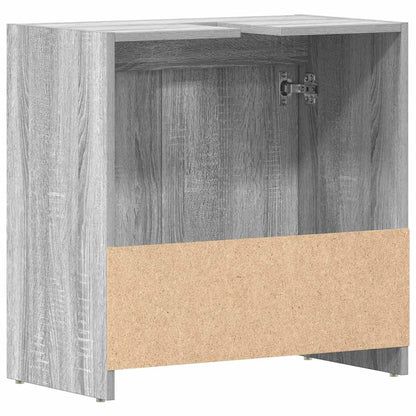 Armadietto Bagno Grigio Sonoma 60x33x61 cm in Legno Multistrato | homemem39